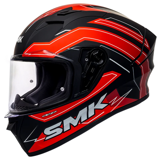 SMK Stellar Bolt (MA 231) Black red Helmet