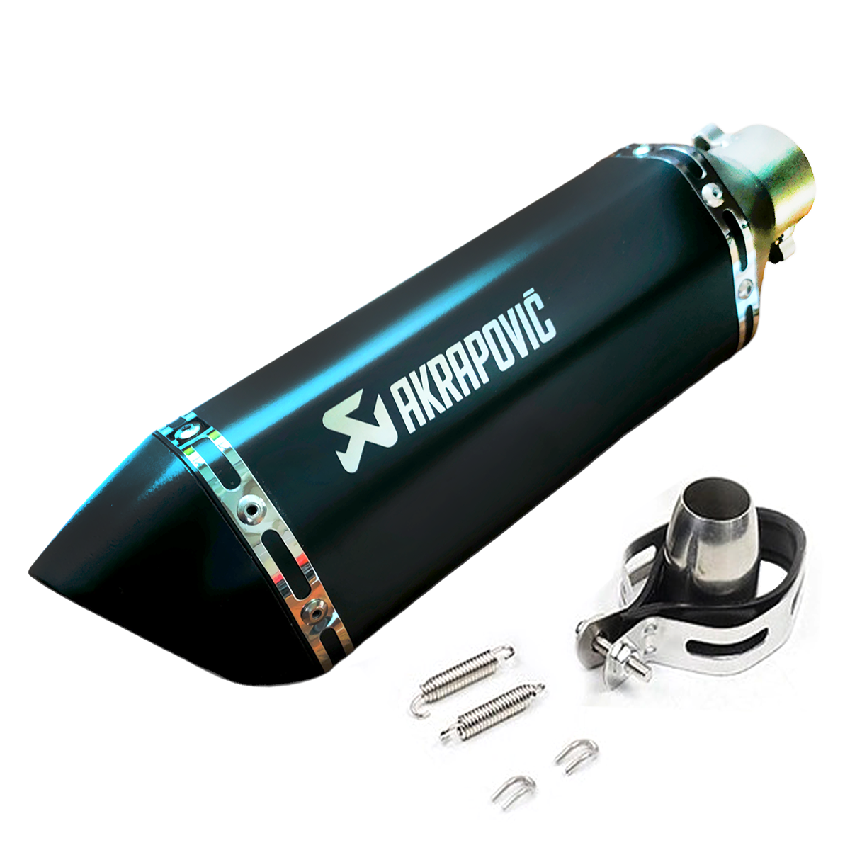 Akrapovic Matt Black Muffler Exhaust Silencer Loud Sound AKE99 - UNIVERSAL