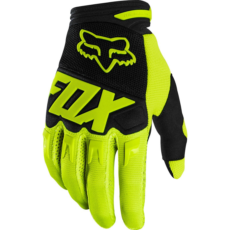 DIRTPAW Motocross Gloves Neon green black F.O.X racing