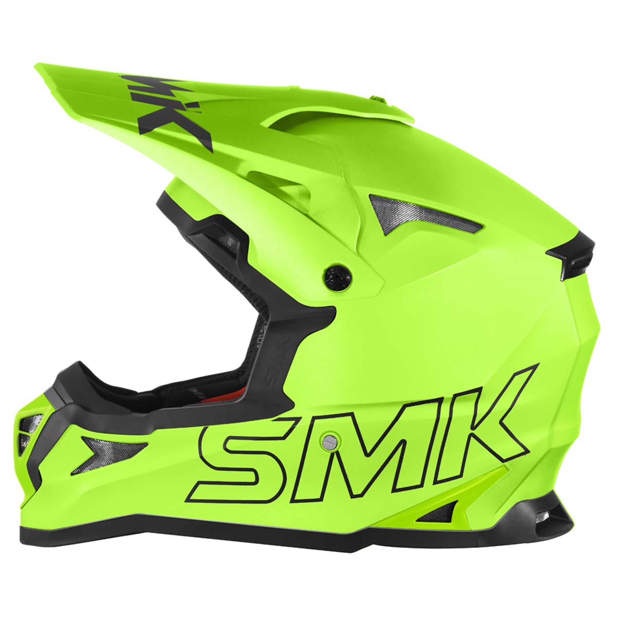 SMK Allterra Unicolour Off Road Helmet for Bikers – Hi Vision – HV420 Viz Yellow