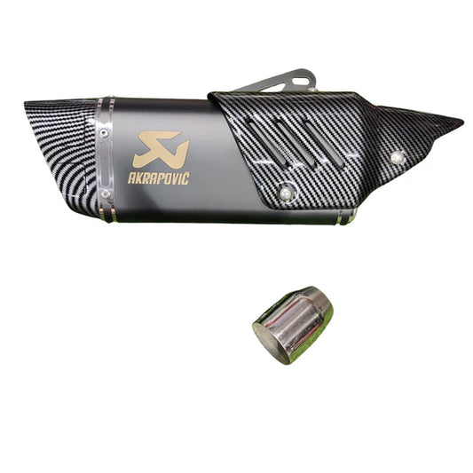 Akrapovic Centre Black End Carbon Shield Exhaust Universal