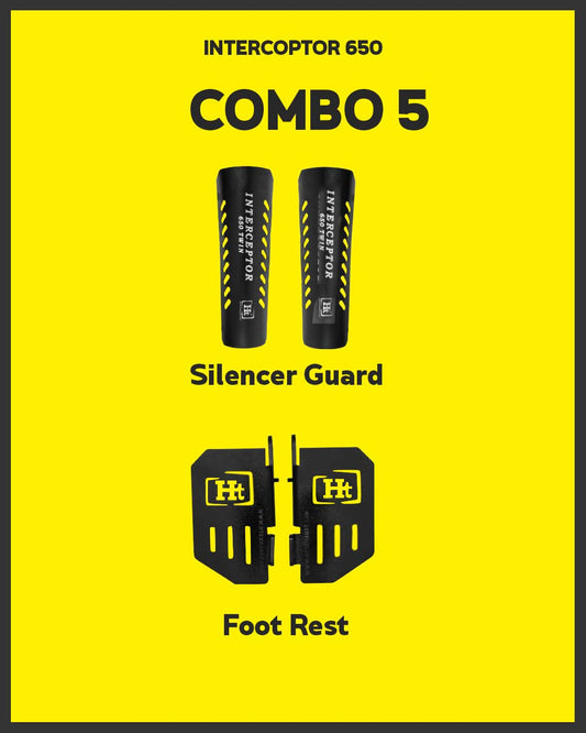 COMBO 5 INTERCEPTOR Silencer Guard + Foot Rest – HT EXHAUST