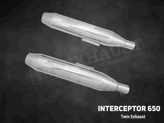 Short cone Exhaust for Interceptor and Continental Gt 650 – IN 315 – ht exhaust