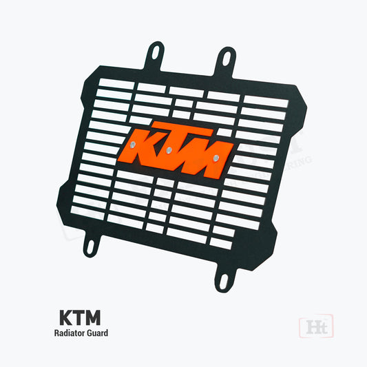 Radiator guard Black for KTM Duke / RC with neon color KTM logo RD 901 / ht exhaust