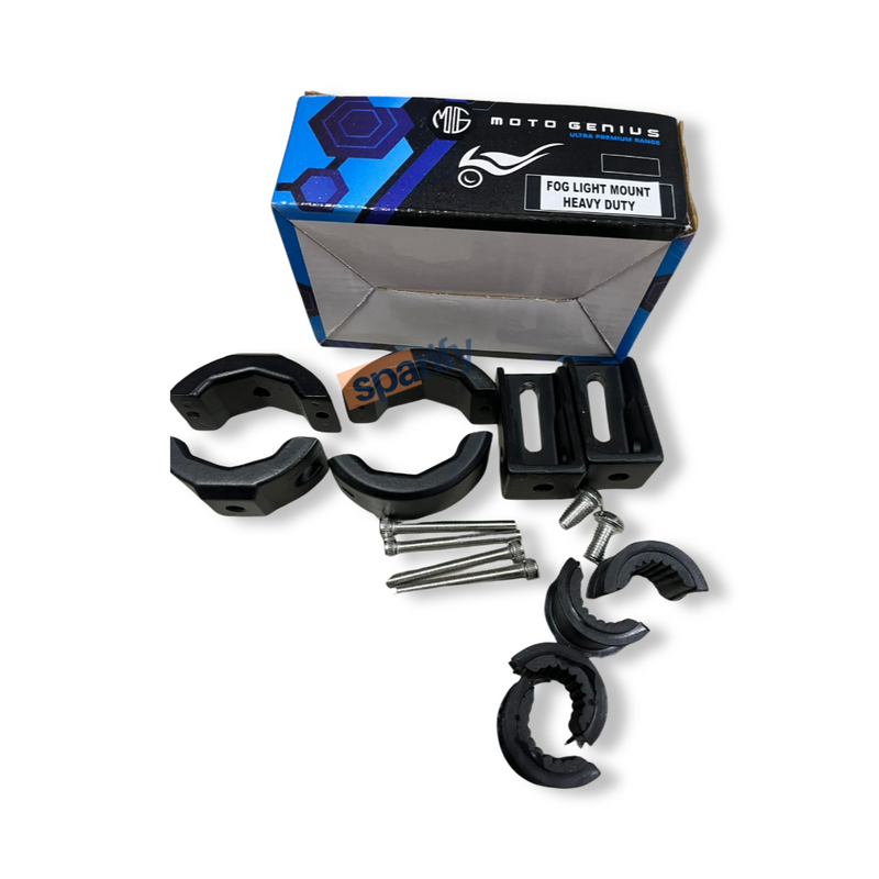 Universal Auxiliary Lights Mount/Clamp - MOTOGENIUS (compatible for HJG, MADDOG aux lights)