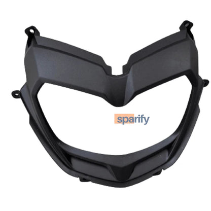 FRONT BODY KIT COMPLETE FOR APRILIA SR 125/150/160 - MATT BLACK ( DOUBLE CHAMBER TYPE )