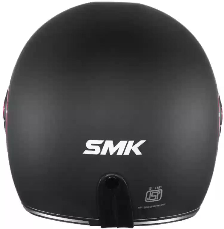 SMK Retro Black Red Matt (MA230) Helmet