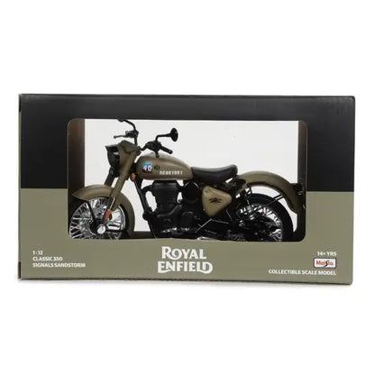 RE CLASSIC 350 SIGNALS COLLECTIBLE SCALE MODEL BIKE  1:12 - SIGNALS SANDSTORM