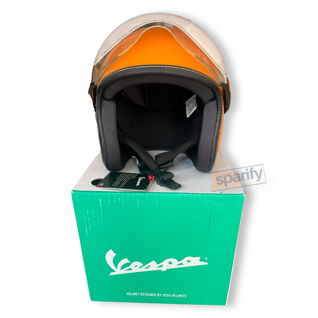 Vespa helmet - ORANGE ( ORIGINAL)