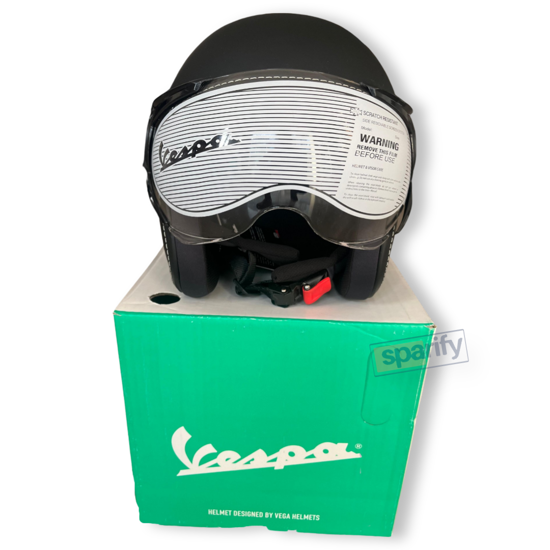 Vespa helmet - BLACK ( ORIGINAL)