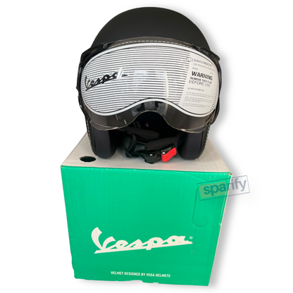 Vespa helmet - BLACK ( ORIGINAL)