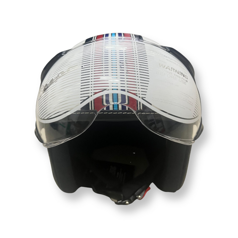 Vespa v stripes helmet - WHITE ( ORIGINAL)