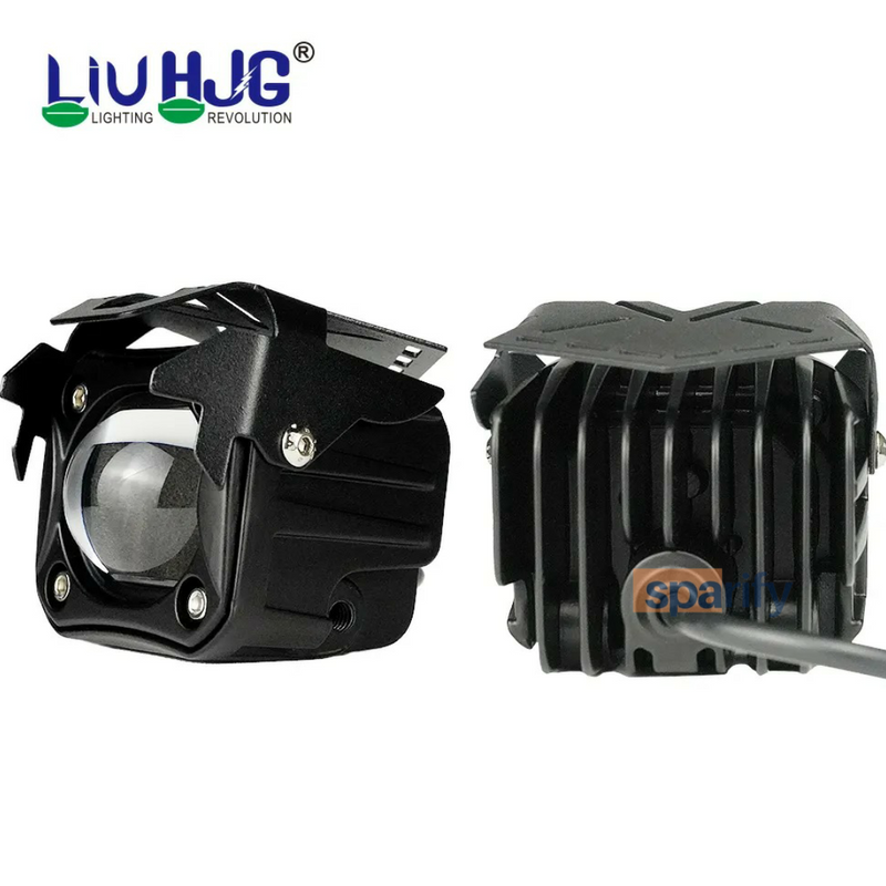 LIU HJG Mono Lens 60W Ultra Wide Driving Lights White (Pair) 12V 80V