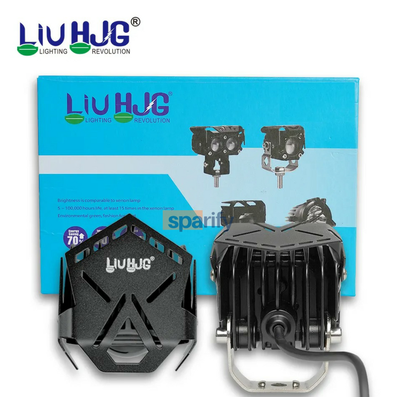 LIU HJG Mono Lens 60W Ultra Wide Driving Lights White (Pair) 12V 80V