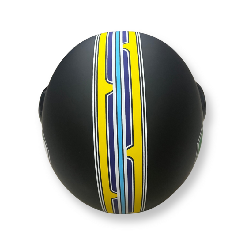 Vespa v stripes helmet - BLACK ( ORIGINAL)