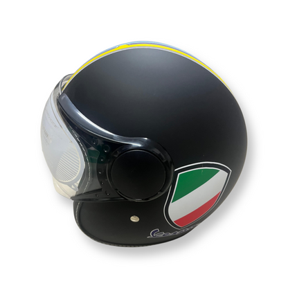 Vespa v stripes helmet - BLACK ( ORIGINAL)