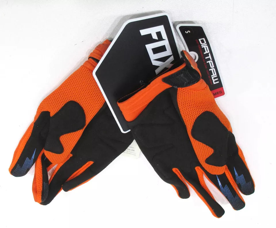 DIRTPAW Motocross Gloves Orange black F.O.X racing