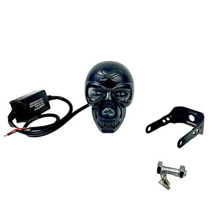 LIU HJG Skull LED Fog Light Yellow/White Stable & Flashing with Red Devil Eye Effect (Pack of 2) (12 V, 30 W)