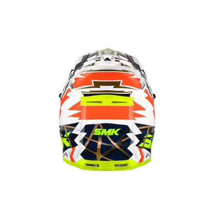 SMK Allterra Full face Off-road Helmet Fulmine Gloss Yellow / White / Red GL174