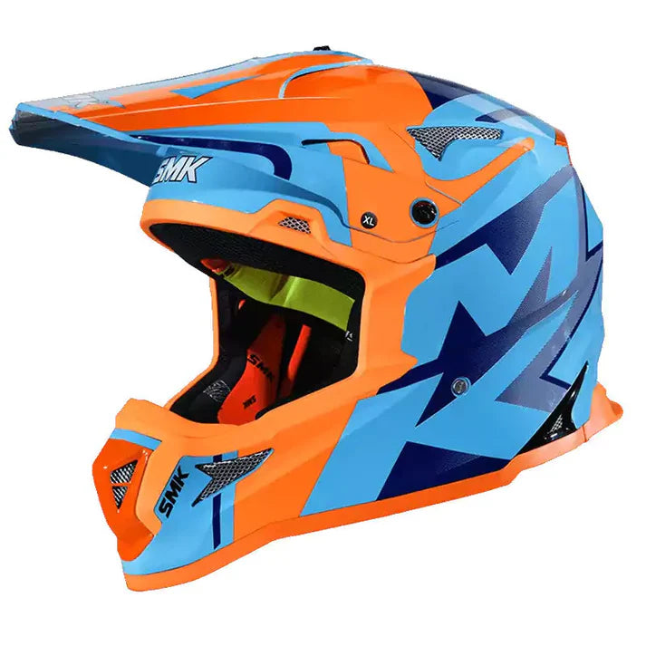 SMK ALLTERRA Helmet X-Power (GL557) Gloss Orange Blue