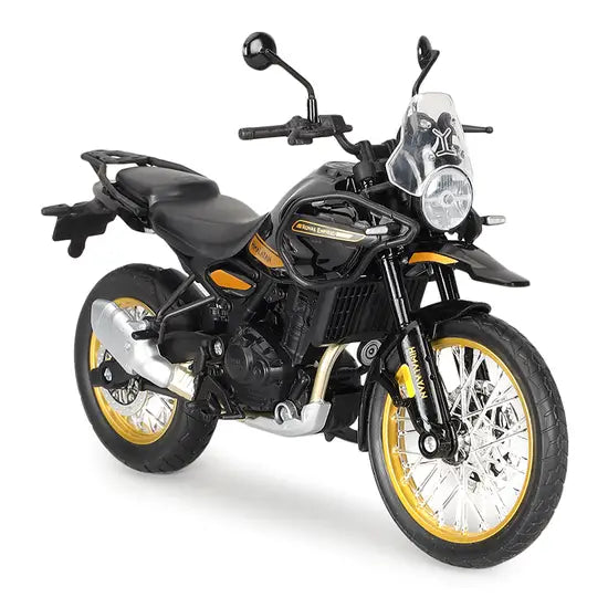 1:12 NEW HIMALAYAN 450 SCALE MODEL COLLECTIBLE  MINIATURE BIKE - BLACK(GOLD)