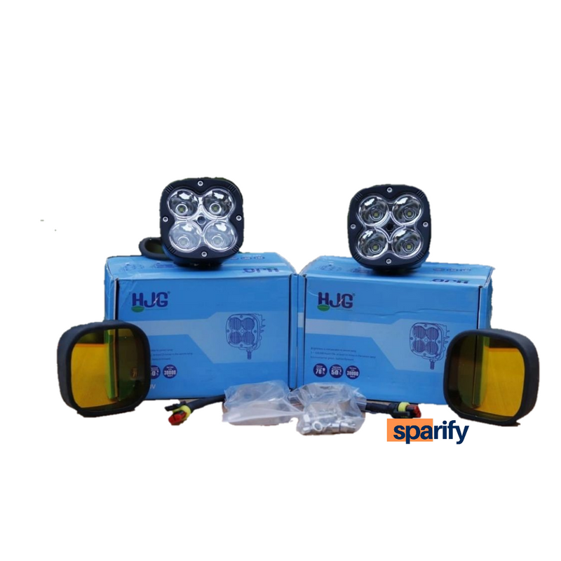 HJG 60W Cree Fog light (Set of 2) with yellow filter cap