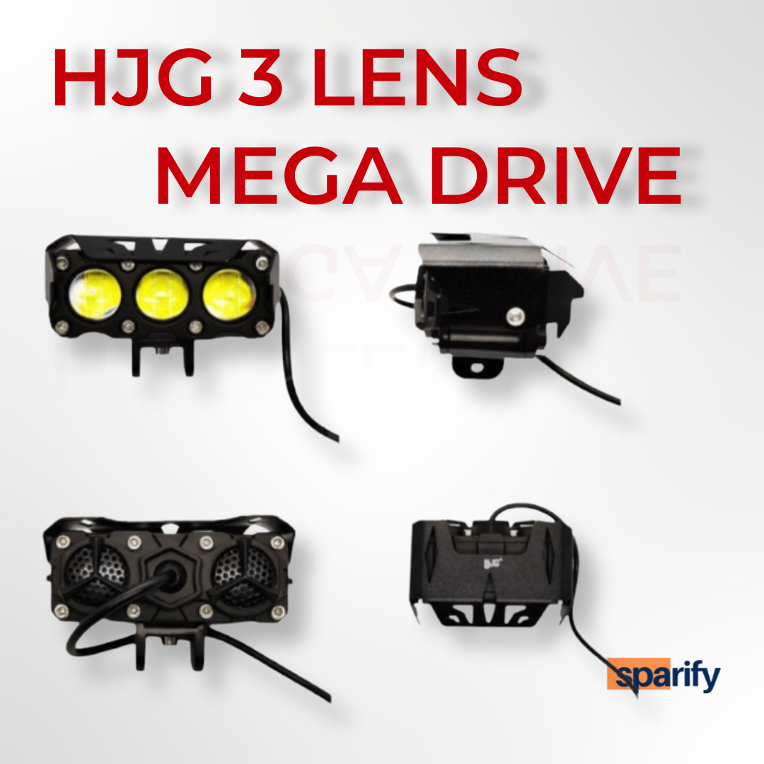 LIU HJG Original Mega Drive 3 Lens Dual Color Yellow/White LED Fog Lights (set of 2 )