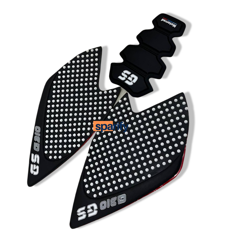 BMW GS 310 TRACTION PAD SET PREMIUM CONTAINS TOP & SIDE TANK GRIP ( set of 3)